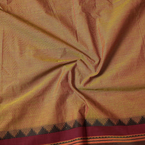 Brown - Kanchipuram Cotton Precut Fabric (1.95 Meter)