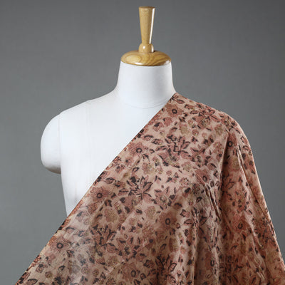 Ajrakh Dabu Bagru Block Print Chanderi Silk Fabric 03