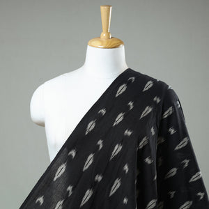 Black - Pochampally Ikat Weave Cotton Fabric 27