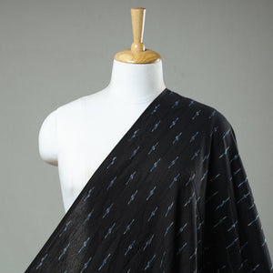 Black - Pochampally Ikat Weave Cotton Fabric 25