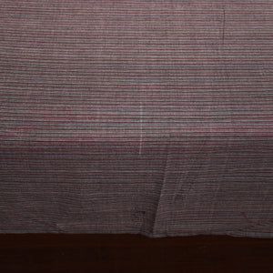Brown - Plain Cotton Double Bed Cover with Block Print Patchwork (94 x 89 In)