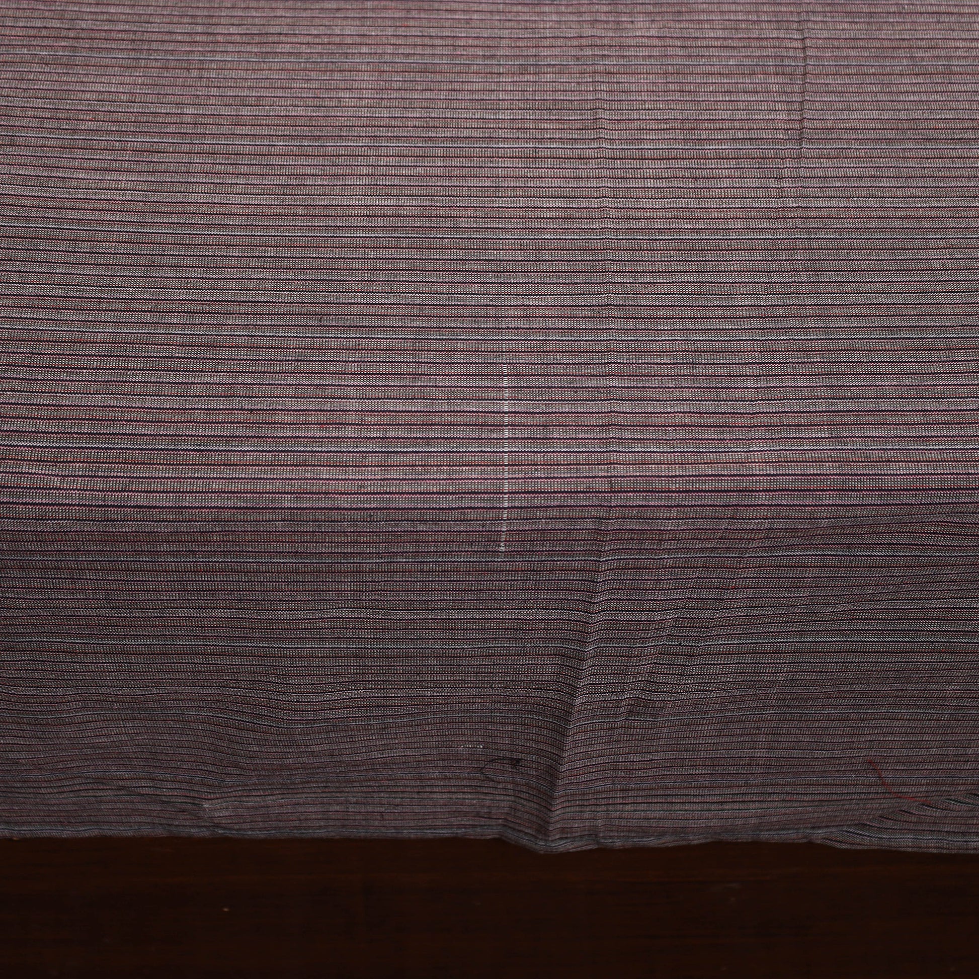 Brown - Plain Cotton Double Bed Cover with Block Print Patchwork (94 x 89 In)