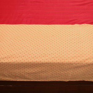 Beige - Jacquard Patchwork Cotton Double Bed Cover with Pillow Covers (108 x 83 in) 31