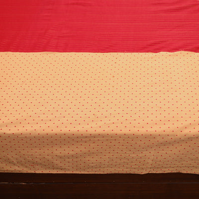 Beige - Jacquard Patchwork Cotton Double Bed Cover with Pillow Covers (108 x 83 in) 31