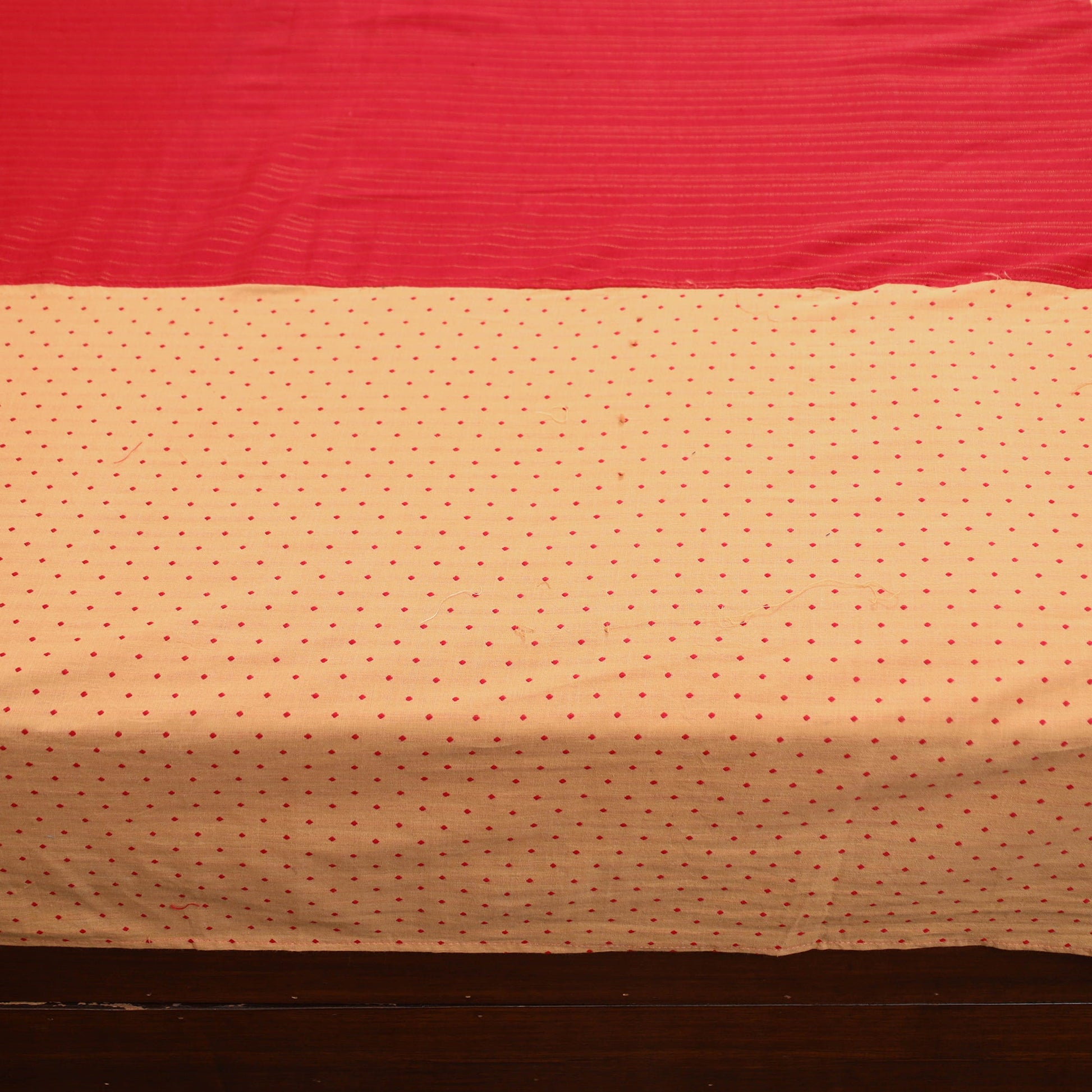 Beige - Jacquard Patchwork Cotton Double Bed Cover with Pillow Covers (108 x 83 in) 31
