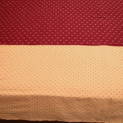 Beige - Jacquard Patchwork Cotton Double Bed Cover with Pillow Covers (108 x 83 in) 36
