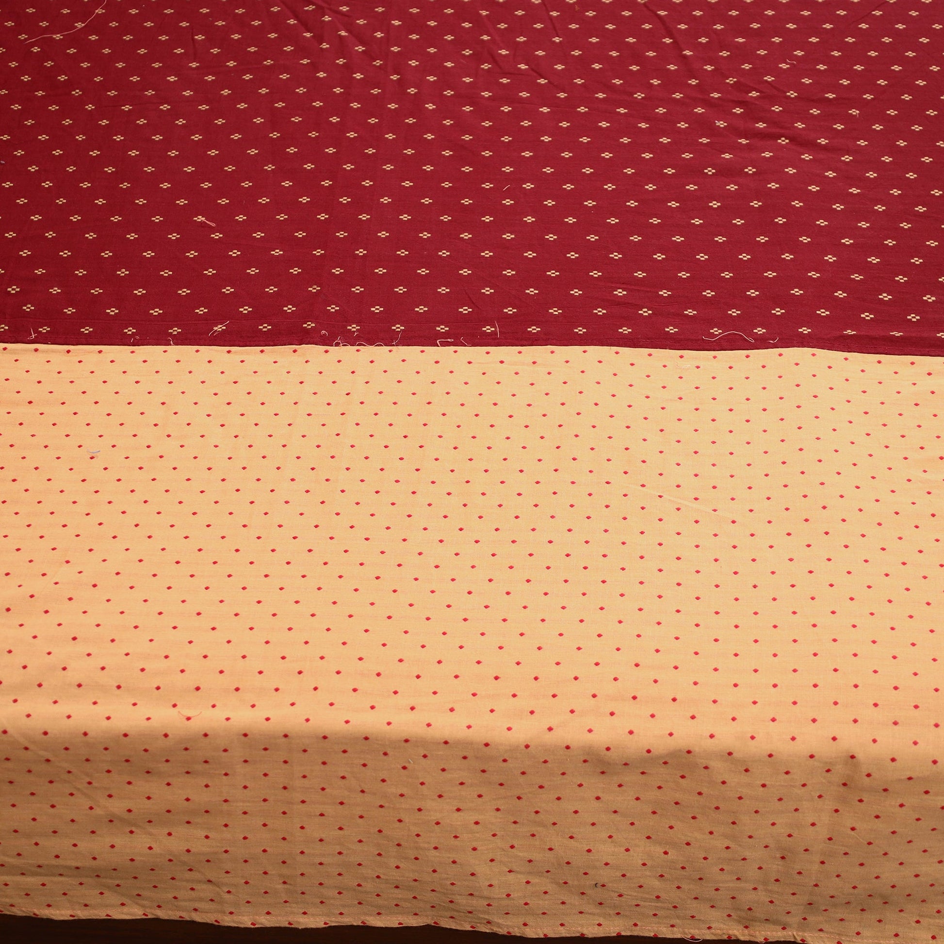 Beige - Jacquard Patchwork Cotton Double Bed Cover with Pillow Covers (108 x 83 in) 36