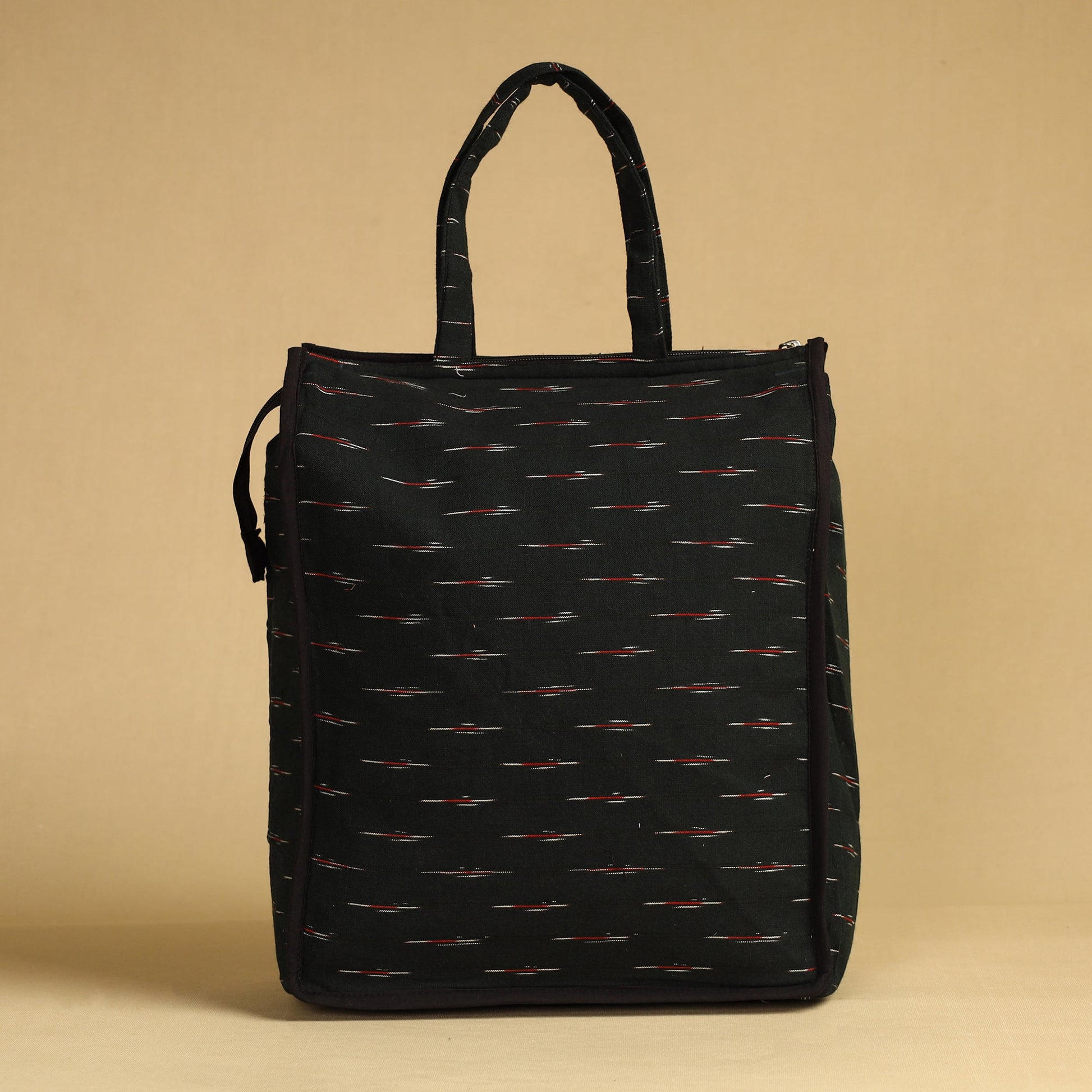 Black - Handcrafted Cotton Shopping Bag 10