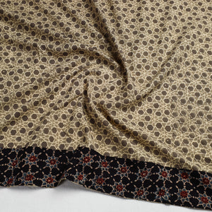 Beige - Ajrakh Block Printed Cotton Blouse Piece