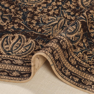 Brown - Original Pedana Kalamkari Block Printed Cotton Table Mat (18 x 13 in) 15