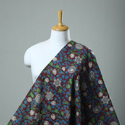 Brown - Cotton Kalamkari Print Fabric 27