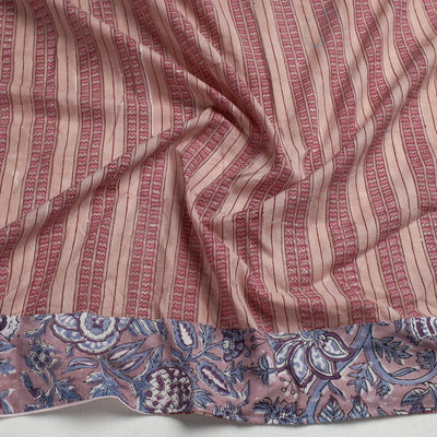 Brown - Sanganeri Block Printed Cotton Blouse Piece