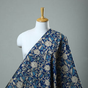 Blue - Cotton Kalamkari Print Fabric 17