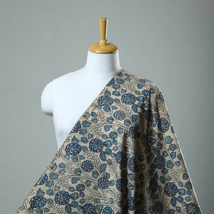 Beige - Cotton Kalamkari Print Fabric 07