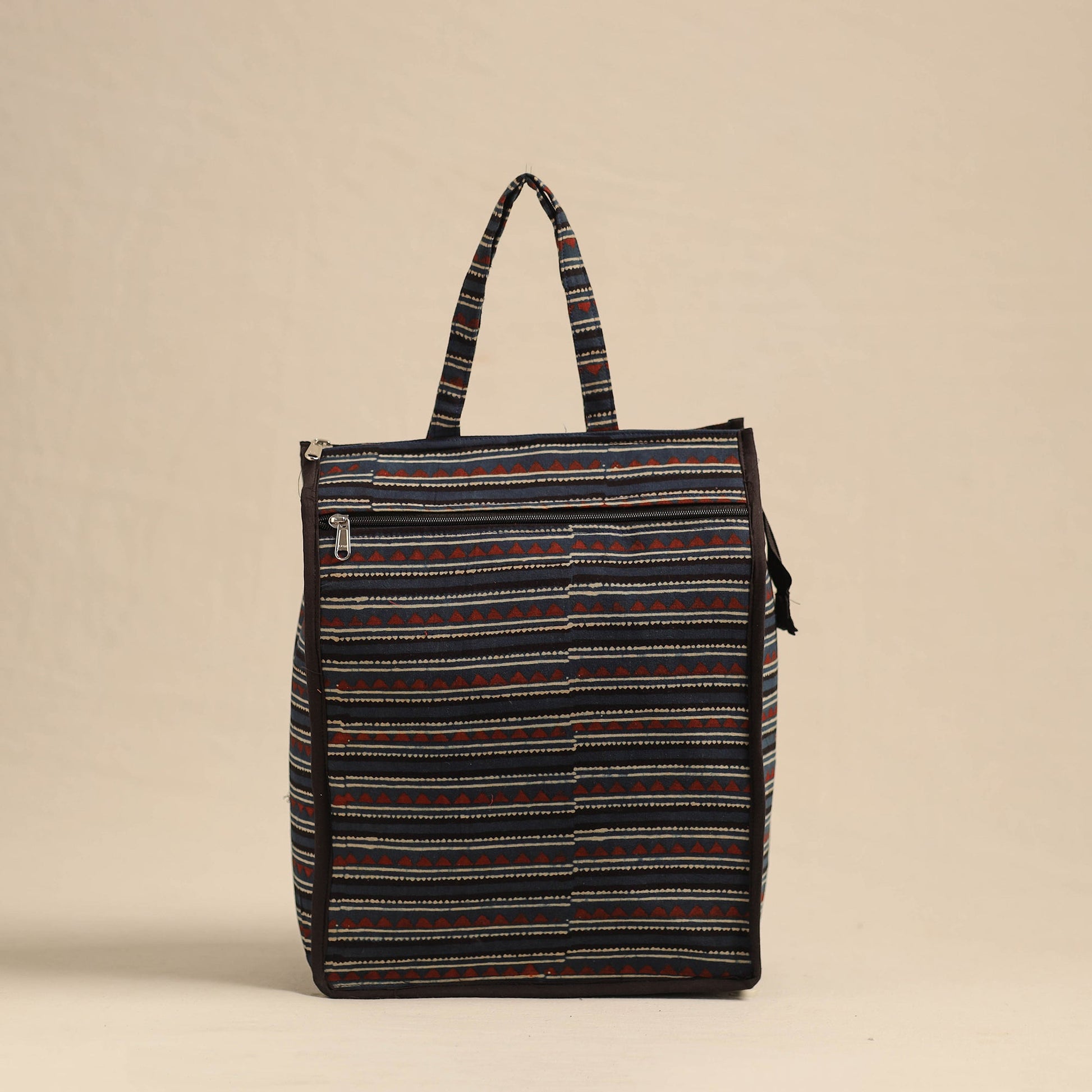 Blue - Eco-Friendly Handmade Cotton Handbag for Women 03