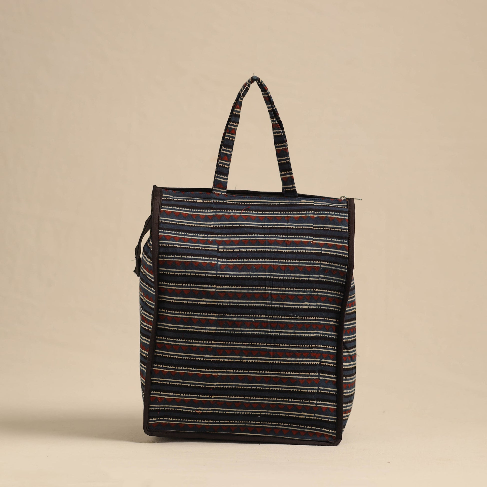 Blue - Eco-Friendly Handmade Cotton Handbag for Women 03