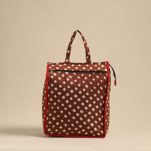Brown - Eco-Friendly Handmade Cotton Handbag for Women 05