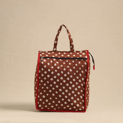 Brown - Eco-Friendly Handmade Cotton Handbag for Women 05