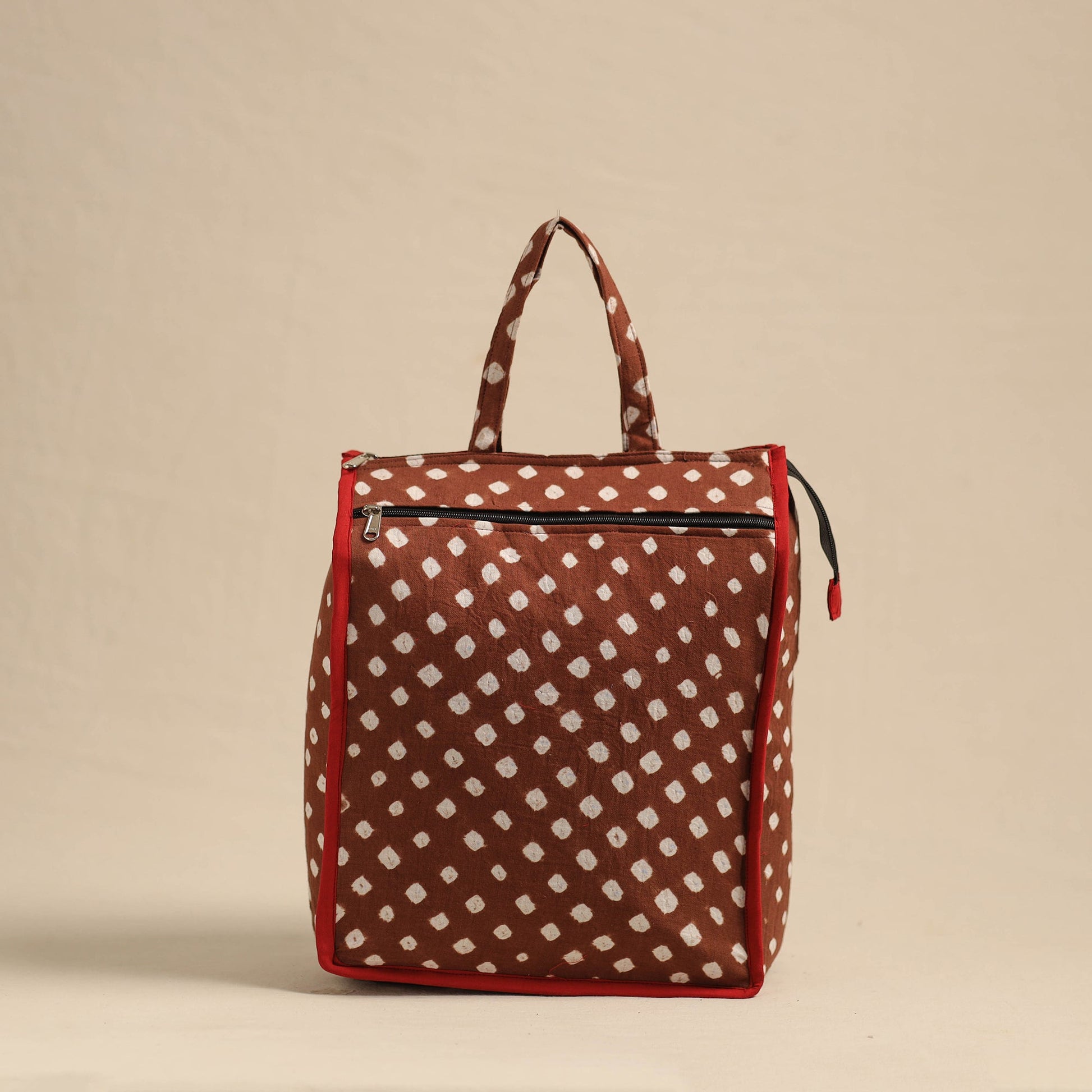 Brown - Eco-Friendly Handmade Cotton Handbag for Women 05