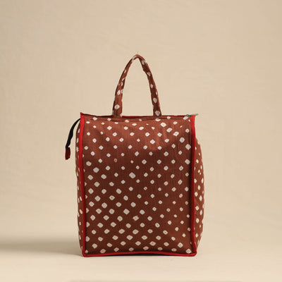 Brown - Eco-Friendly Handmade Cotton Handbag for Women 05