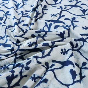 Blue - Block Art Print Cotton Single Bindaas Bed Sheet (93 x 60 in)