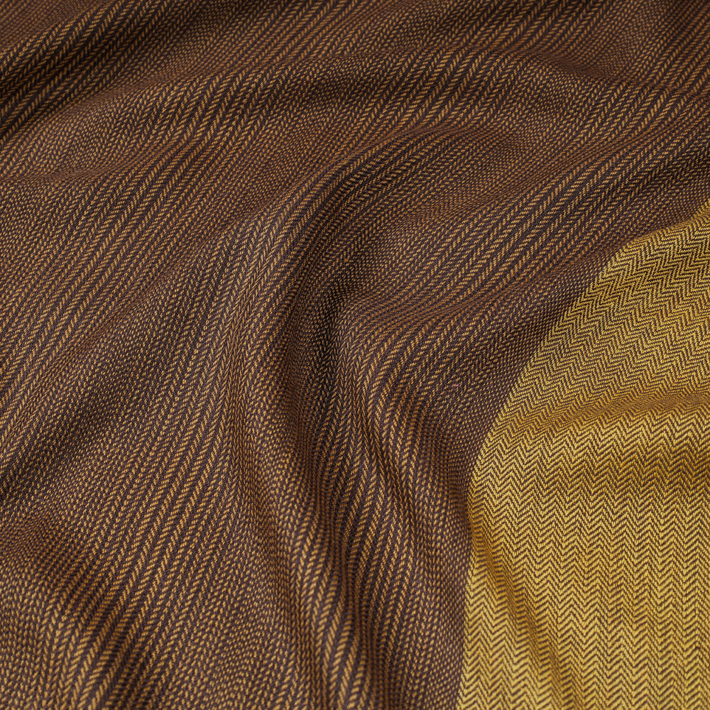 Brown - Kumaun Handwoven Merino Woollen Fabric