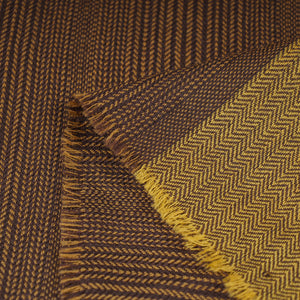 Brown - Kumaun Handwoven Merino Woollen Fabric
