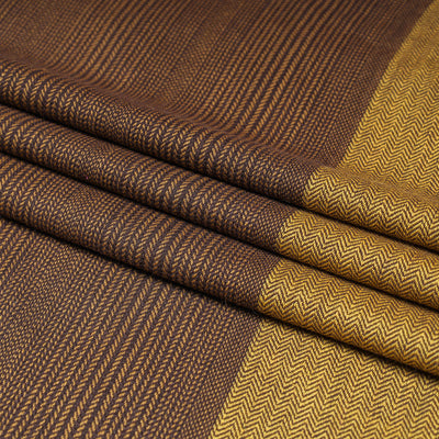 Brown - Kumaun Handwoven Merino Woollen Fabric