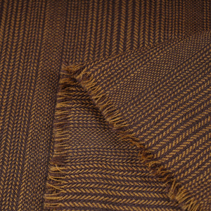 Brown - Kumaun Handwoven Merino Woollen Fabric
