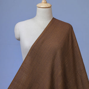 Brown - Kumaun Handwoven Merino Woollen Fabric
