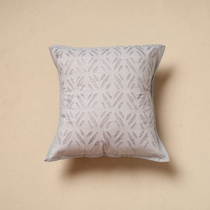 Cut Work Cotton Applique Cushion Cover (16 x 16 in) 03