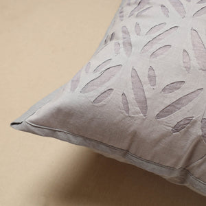 Cut Work Cotton Applique Cushion Cover (16 x 16 in) 03