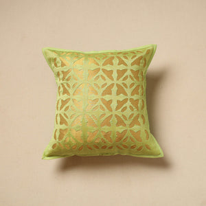 Cut Work Cotton Applique Cushion Cover (16 x 16 in) 06