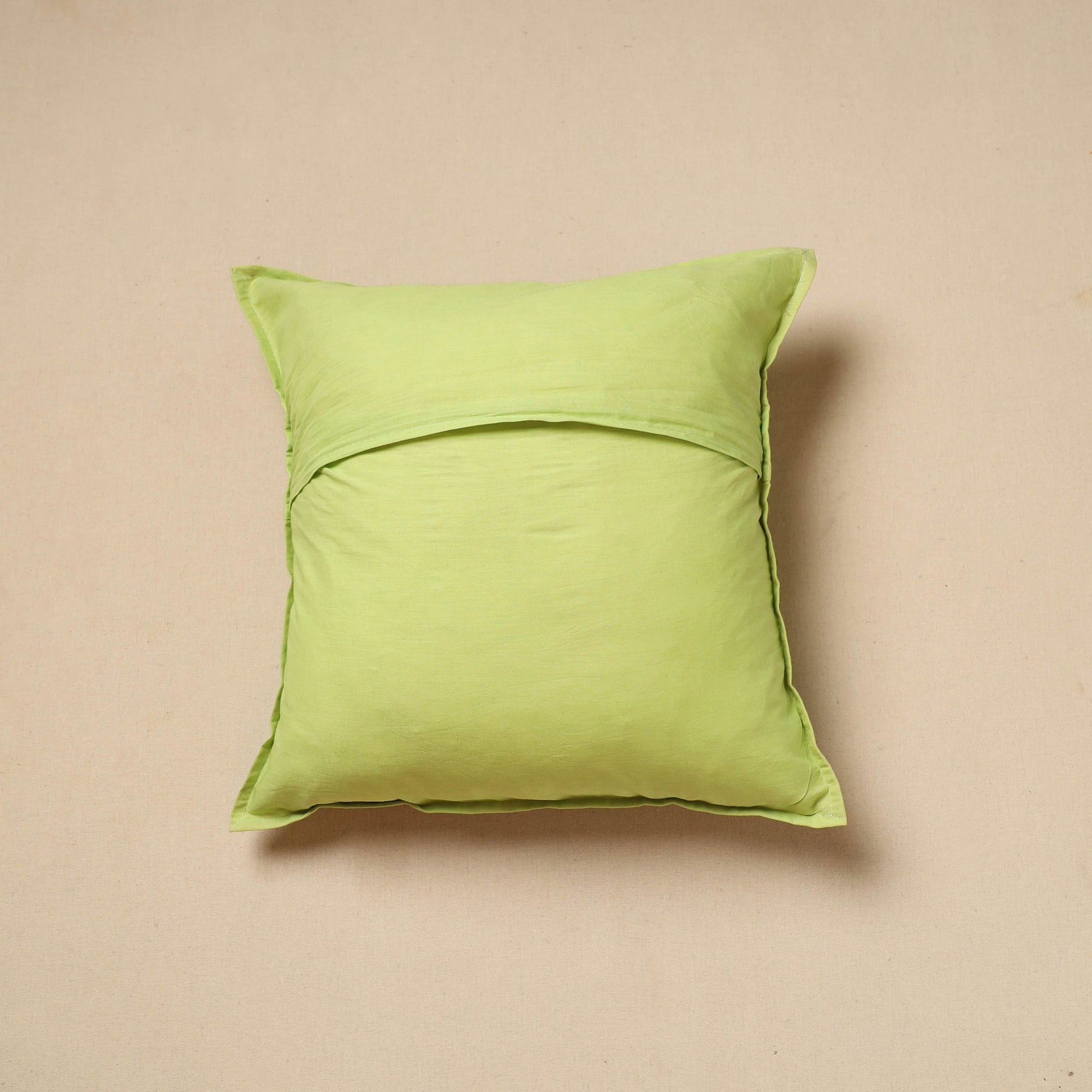 Cut Work Cotton Applique Cushion Cover (16 x 16 in) 06