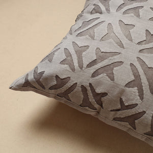 Cut Work Cotton Applique Cushion Cover (16 x 16 in) 12