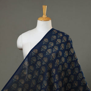 Natural Dyed Chanderi Silk Akola Print Fabric 01
