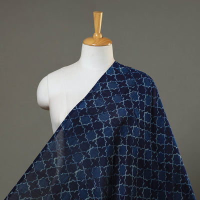Natural Dyed Chanderi Silk Akola Print Fabric 02