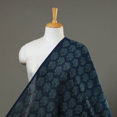 Natural Dyed Chanderi Silk Akola Print Fabric 07