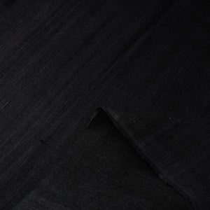 Black - Authentic Handwoven Tussar Silk Bhagalpuri Fabric 01