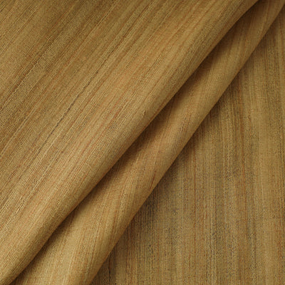 Brown - Authentic Handwoven Tussar Silk Bhagalpuri Fabric 07