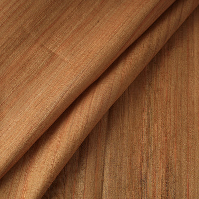 Brown - Authentic Handwoven Tussar Silk Bhagalpuri Fabric 12