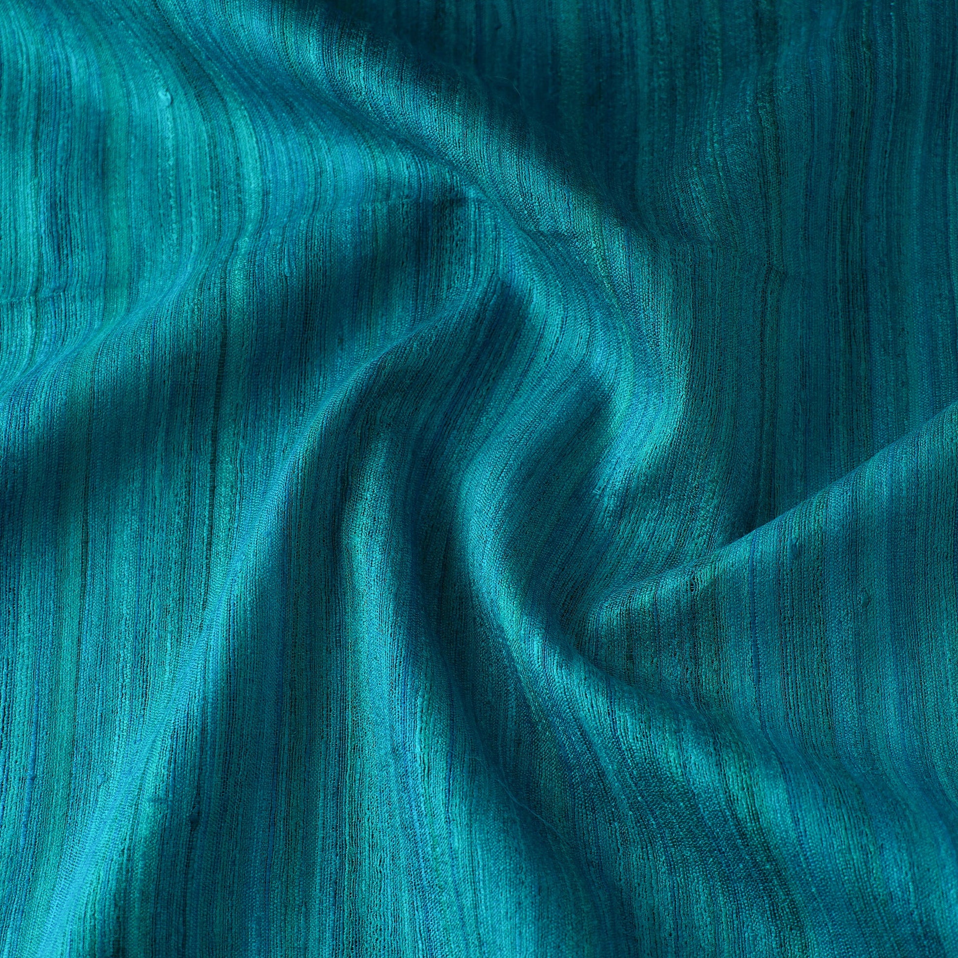 Blue - Authentic Handwoven Tussar Silk Bhagalpuri Fabric 15