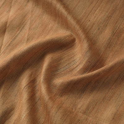 Brown - Authentic Handwoven Tussar Silk Bhagalpuri Fabric 16