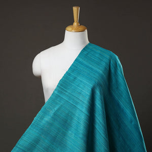 Blue - Authentic Handwoven Tussar Silk Bhagalpuri Fabric 15