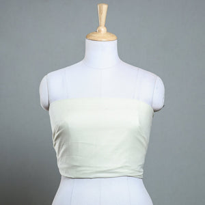 Beige - Plain Cotton Blouse Piece