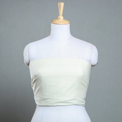 Beige - Plain Cotton Blouse Piece