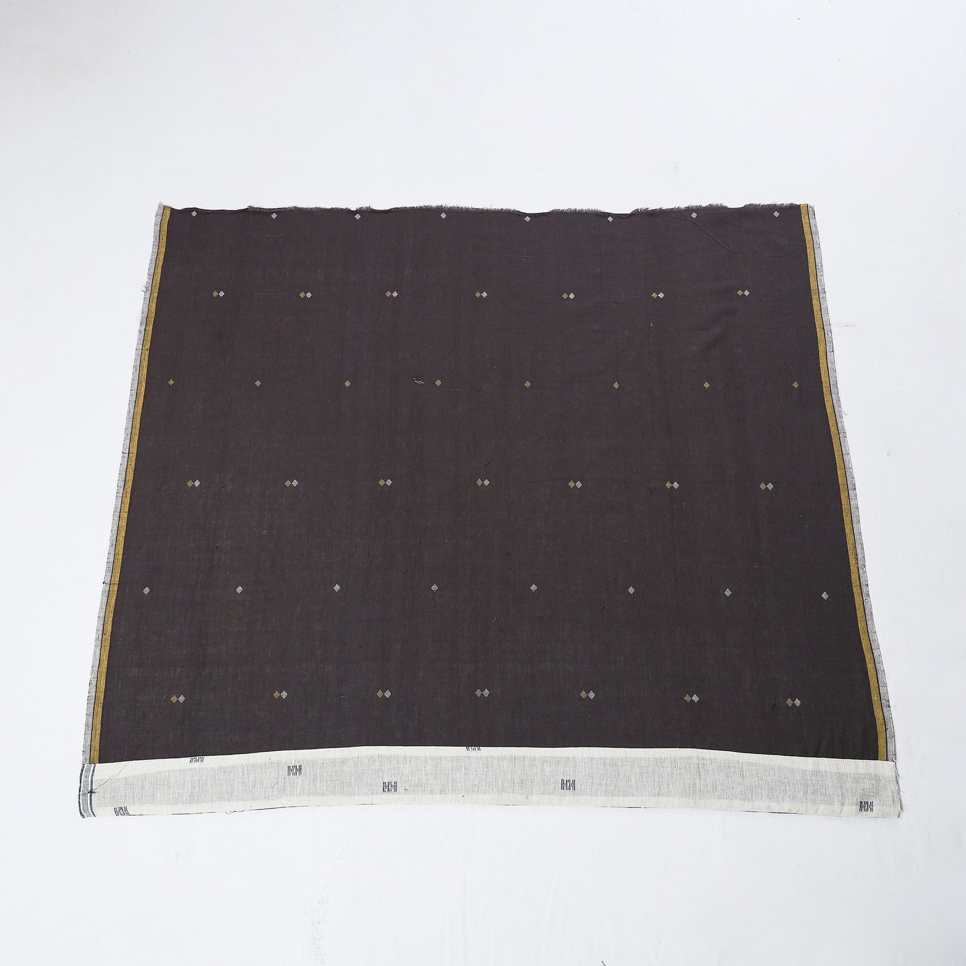 Brown - Organic Kala Cotton Pure Handloom Buti Blouse Piece