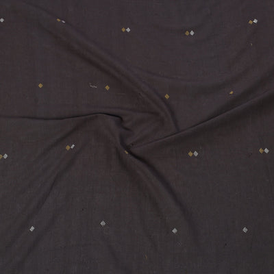 Brown - Organic Kala Cotton Pure Handloom Buti Blouse Piece