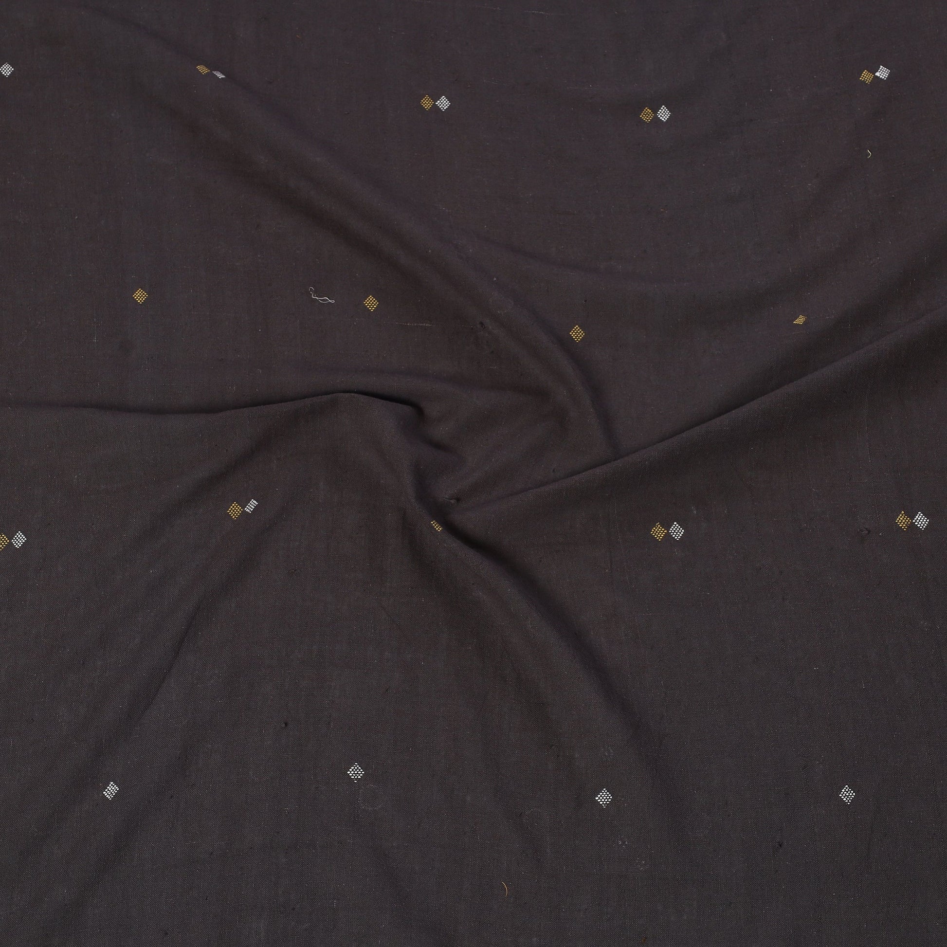 Brown - Organic Kala Cotton Pure Handloom Buti Blouse Piece