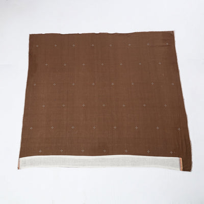Brown - Organic Kala Cotton Pure Handloom Buti Blouse Piece
